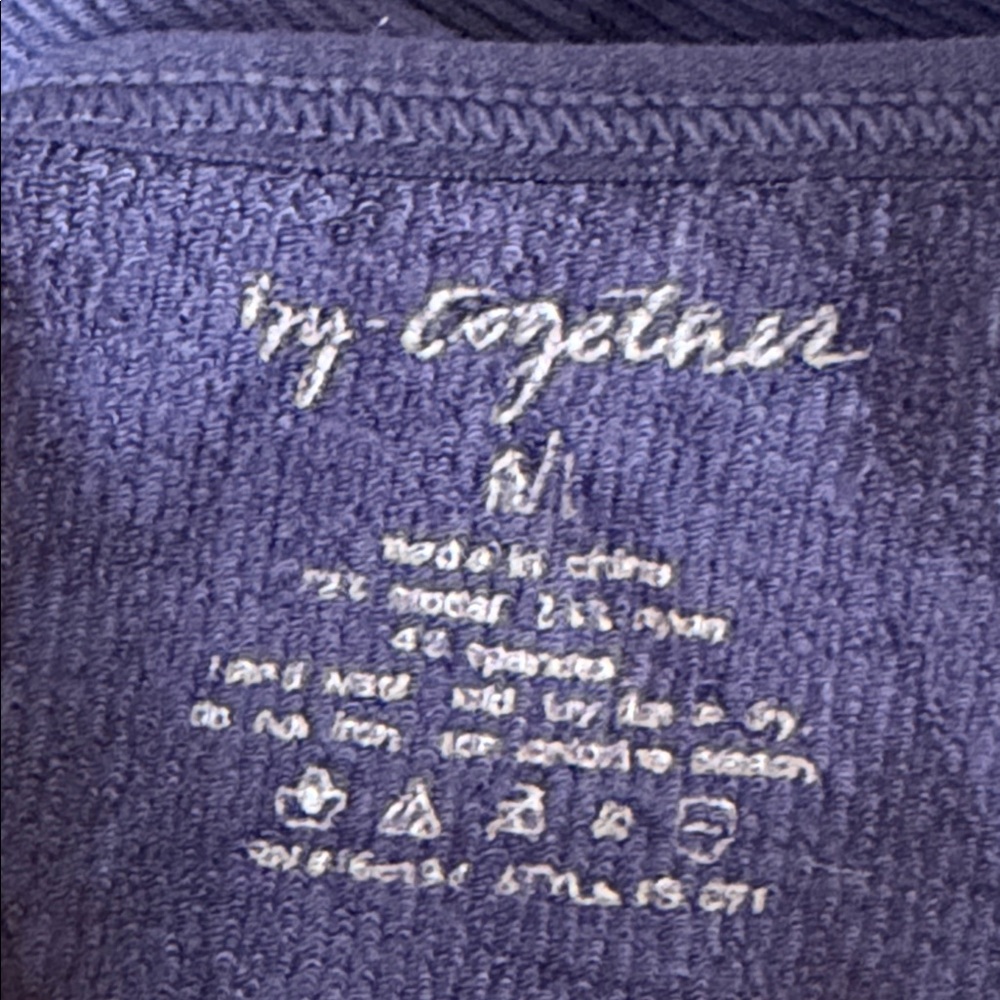 By Together Purple Women's Spaghetti Strap Crop Top Size M/L - Picture 6 of 6
